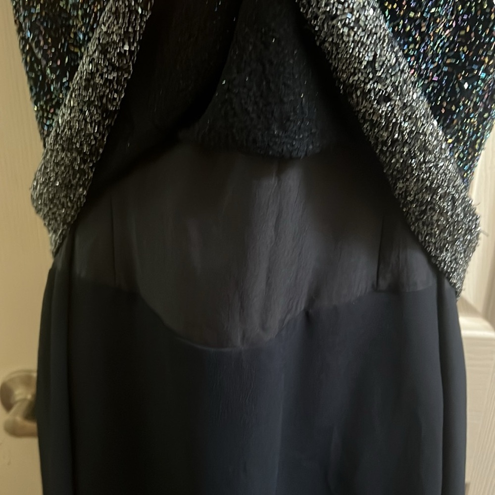 Floor Length Formal Dress with Bling Top - Picture 5 of 15